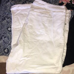 White Boyfriend Straight White Jeans from Torrid